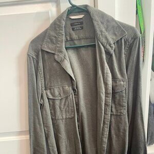 RW & CO Dark Gray Button Up Shirt